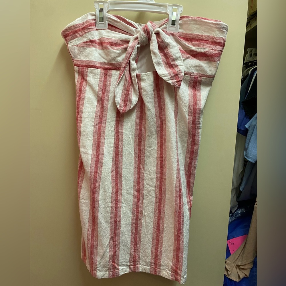 Candy-cane strapless dress <3
